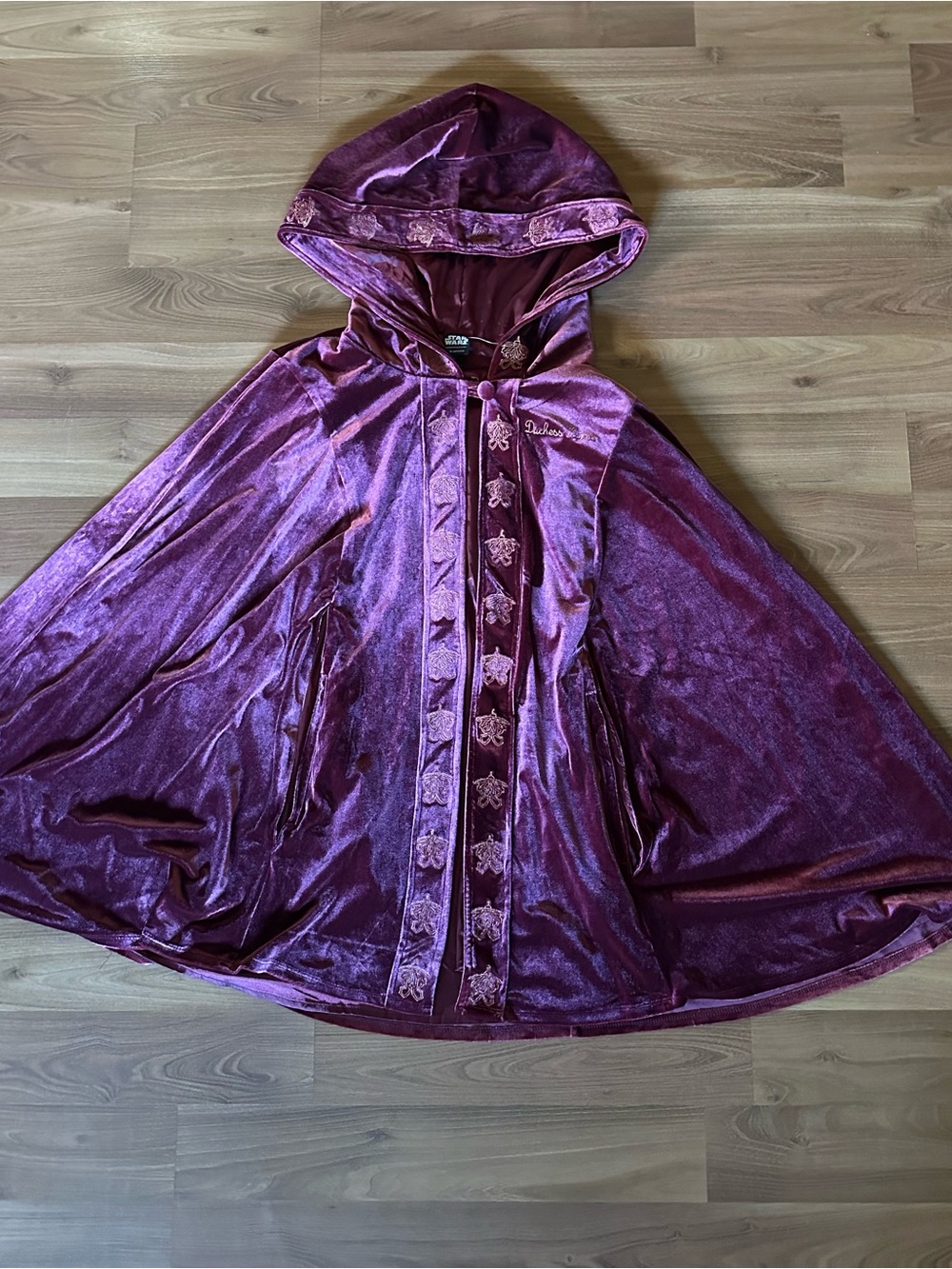 Her Universe Star Wars Duchess Satine Hooded Cape in Burgundy